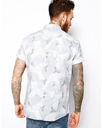 Asos Shirt In Short Sleeve With Hummingbird Print
