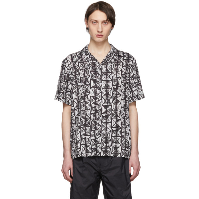 Saturdays Nyc Black And Grey Canty Kuba Shirt, $107 | SSENSE | Lookastic