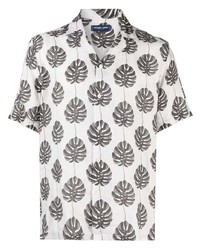 Frescobol Carioca Leaf Print Short Sleeves Shirt