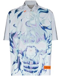 Heron Preston Skull Flame Print Shirt