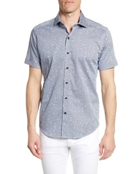 Robert Graham Tailored Fit Hexagon Print Shirt