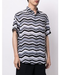 Emporio Armani Zigzag Print Shirt