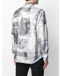Etro Tiger Print Silk Shirt