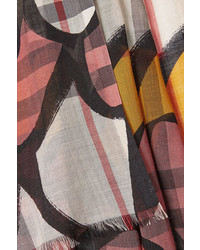 Burberry Print Scarf With Wool And Mulberry Silk