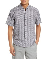 Tommy Bahama Madeira Mosaic Button Up Shirt In Shadow At Nordstrom
