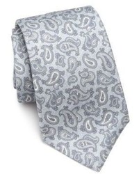 Kiton Paisley Printed Silk Tie
