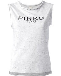 Pinko Logo Tag Printed Vest Top