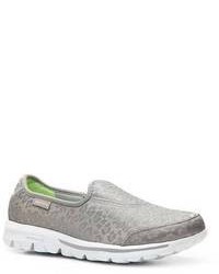 Grey Print Slip-on Sneakers