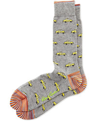 Grey Print Socks