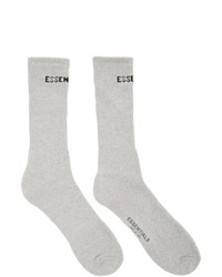 Essentials Grey Cotton Socks