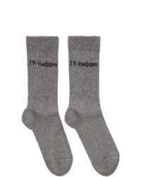 GR-Uniforma Grey Sport Jacquard Socks