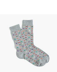 J.Crew Trouser Socks In Kiss Print