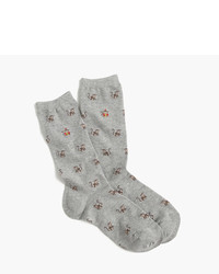 J.Crew Trouser Socks In Monkey Print