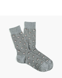J.Crew Trouser Socks In Terrier Print