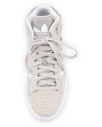 adidas Extaball High Top Sneaker Charcoal Solid Grayrunningwhiteclear Granite