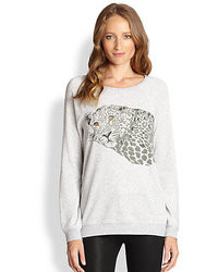 Soft Joie Annora Cheetah Print Jersey Sweatshirt