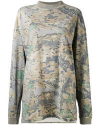 Yeezy Camouflage Leaf Print Sweatshirt