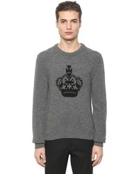 Dolce & Gabbana Crown Intarsia Wool Sweater