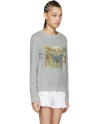 Valentino Grey Vintage Butterfly Pullover
