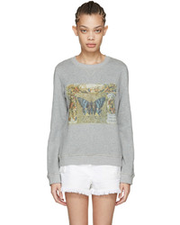 Valentino Grey Vintage Butterfly Pullover