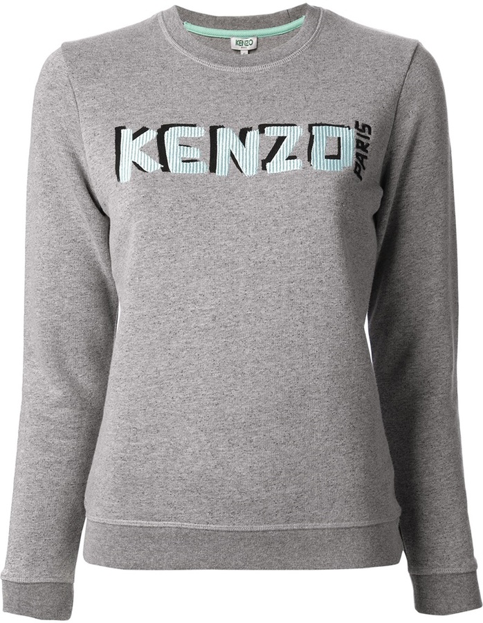 kenzo embroidered logo sweatshirt