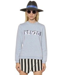 Kenzo Logo Cotton Fleece Sweatshirt