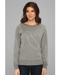 C&C California Map Triblend Raglan Sweatshirt