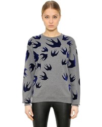 McQ by Alexander McQueen Sparrow Printed Cotton Jersey Sweatshirt