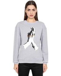 McQ by Alexander McQueen Spiritual Printed Cotton Sweatshirt