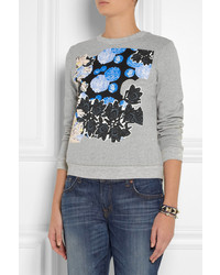 Michael Van Der Ham Michl Van Der Ham Collage Print Cotton Blend Jersey Sweatshirt