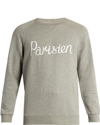 MAISON KITSUNÉ Parisien Print Cotton Jersey Sweatshirt