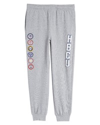 Cross Colours Collegiate Patch Joggers In Heather Gray At Nordstrom