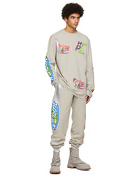 Heron Preston Grey Cotton Lounge Pants