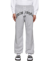 Palm Angels Grey Cotton Lounge Pants