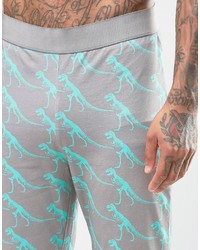 Asos Loungewear Lightweight Skinny Jogger With Skeleton Dinosaur Print