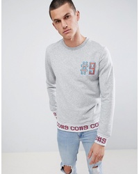 Jack & Jones Core Sweatshirt With Cuff Slogans