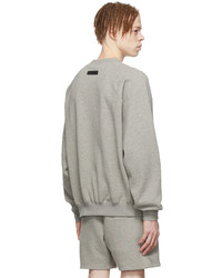 Essentials Gray Cotton Sweatshirt