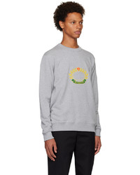 Burberry Gray Oak Leaf Sweatshirt
