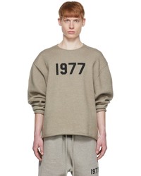 Essentials Gray Polyester Sweatshirt