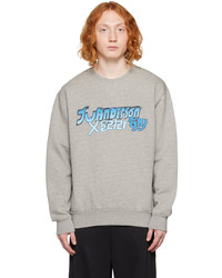 JW Anderson Gray Run Hany Edition Graphic Sweatshirt