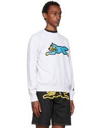 Icecream Gray Running Dog Sweatshirt