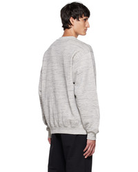 Moschino Gray Varsity Sweatshirt