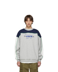 MAISON KITSUNÉ Grey Ader Error Edition Layout Sweatshirt