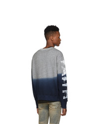Faith Connexion Grey And Blue Degrade Sweatshirt