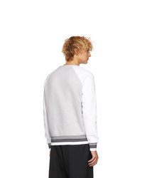 Fendi Grey And White Bag Bugs Sweatshirt