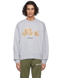 Palm Angels Grey Bear Sweatshirt