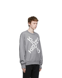 Kenzo Grey Big X Sport Sweatshirt