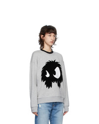 McQ Alexander McQueen Grey Chester Monster Sweatshirt