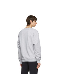 Moschino Grey Cotton Logo Sweatshirt