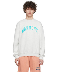 Harmony Grey Cotton Sweatshirt
